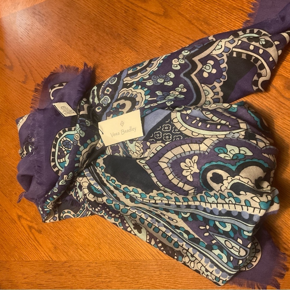 Vera Bradley Paisley Patterned Scarf - Picture 3 of 3